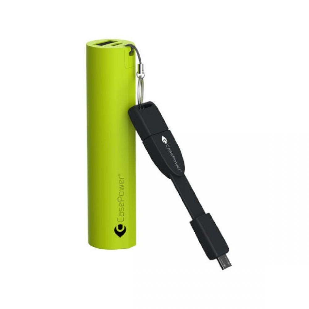 CasePower CASEPOWER CLICK-TO-GO (2600MAH MICROUSB LIME GREEN