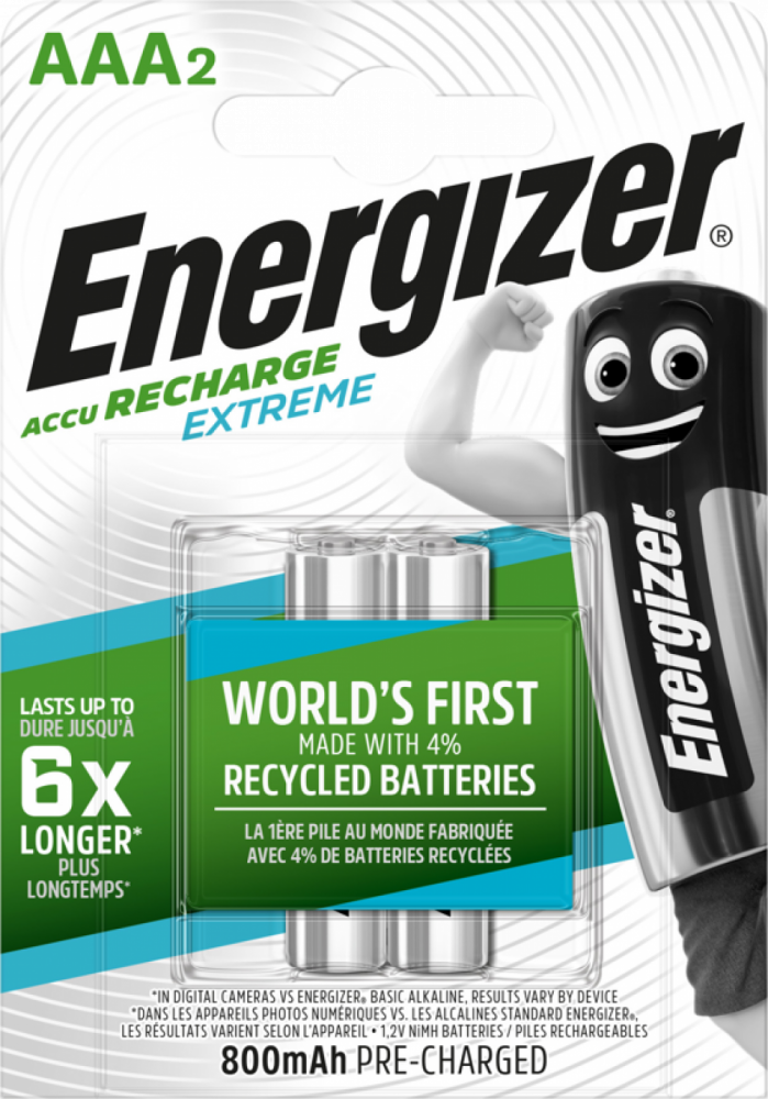 Recharge Extreme Eco AAA 800mAh 2 pack