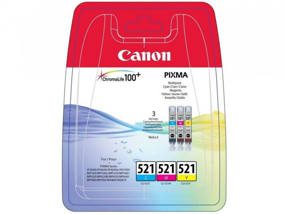 Canon CANON PATRON CLI-521C/M/Y 3-PACK (2934B007)